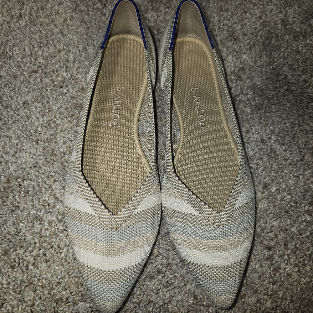 Rothys golden stripe retired style. Size 8